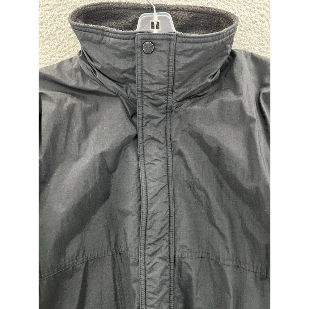 Vintage Helly Hansen Black Bomber Jacket Men's‎ XL Fleece Line Full Zip Korea